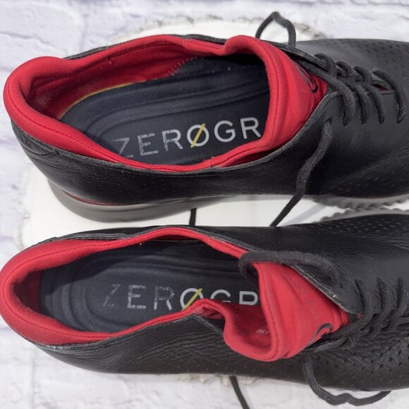 Cole Haan 2.ZeroGrand Mens 13M Laser Wingtip Black Leather Oxford Style C34497 - Picture 8 of 9